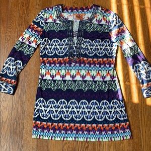 Tory Burch Silk Jersey Tunic